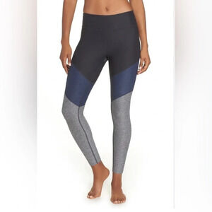 OUTDOOR VOICES 7/8 Springs Navy Colorblock Leggings LARGE